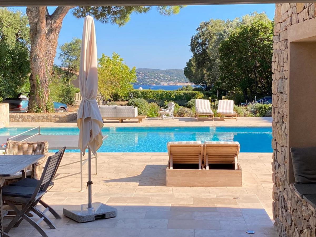 Lovely "Provence" Villa With Sea View, Private Heated Pool, Airco And Beautiful Garden Grimaud Exterior foto